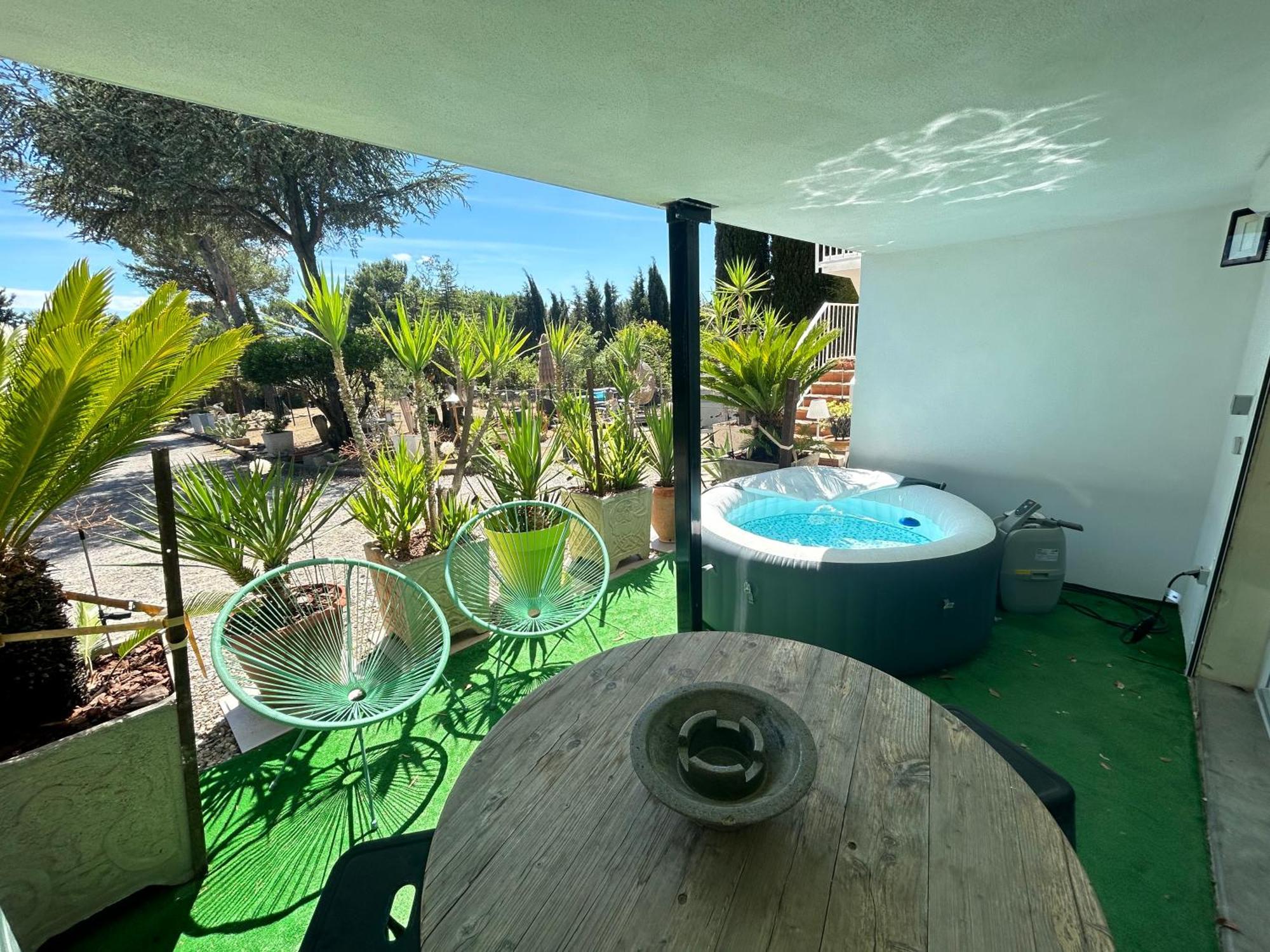 Appart-One Terrasse Jacuzzi Parking การ์กาซอน ภายนอก รูปภาพ